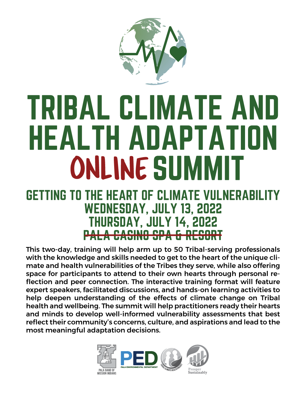 Pala Band California PED Environment Tribal Climate Health Project Summit 2022