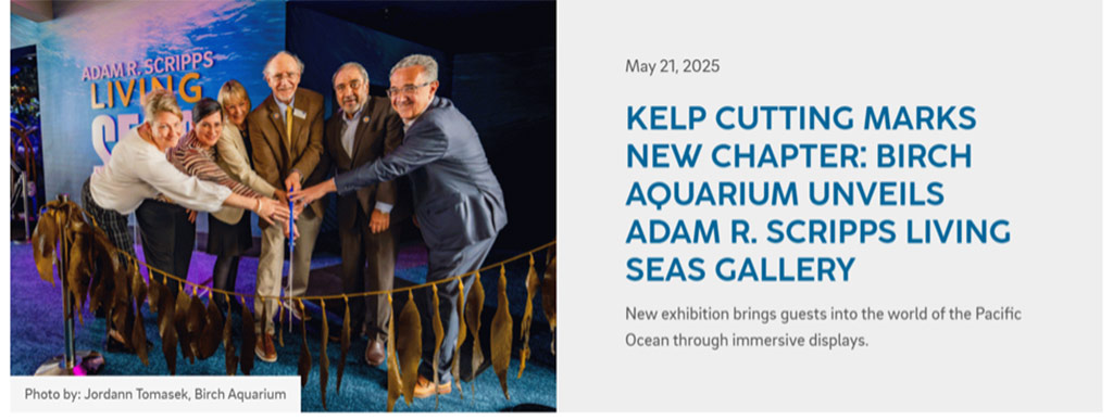 Pala Environmental Department PED Planet Pala Band of Mission Indians Logo Newsletter Did You Know Adam R. Scripps Living Seas Gallery Birch Aquarium
